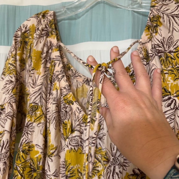 Anthropologie Daily Practice Mollie Floral Off-Shoulder Dress Sz Small - Picture 5 of 8